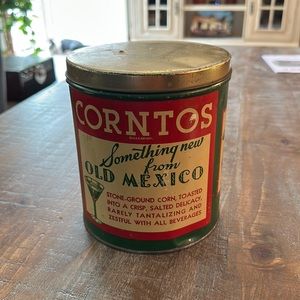 Vintage/antique Corntos tin